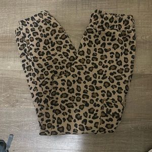 Leopard joggers